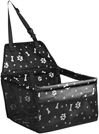 Guohanfsh Pet Dog Carrier Mesh Anti-Scratch Bag Bone Paw Car Booster Seat Cover Pink 5 Guohanfsh Pet Dog Carrier Mesh Anti-Scratch Bag Bone Paw Car Booster Seat Cover Pink - Image 3