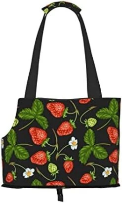 Small Dog Carrier Purse Tote Bag, Portable Small Dog/Cat Soft-Sided Carrier With Safety Tether, Pet Carrier Tote For Subway/Shopping/Hiking/Traveling, Compatible With Spaghetti Italian Food -Dog Supply Store 41SHZhYUF1L. AC