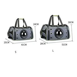 JOZZY Pet Travel Bag Pet Space Bag, Cat And Dog Carrying Bag, Breathable Cat Backpack, Pet Space Capsule Cat Supplies Cat Bag (Color : Orange, Size : Medium) -Dog Supply Store 41T7d2jtzjL