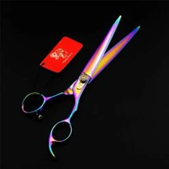 High-End 8.0 Inch Professional Colorful Hairdressing Scissors Set Pet Grooming Cutting Steel Plating Kit Straight & Thinning & Curved Shears Combs 5 Pcs Set For Cat Dog Teddy And More Pets Clean Tool 12 High-End 8.0 Inch Professional Colorful Hairdressing Scissors Set Pet Grooming Cutting Steel Plating Kit Straight & Thinning & Curved Shears Combs 5 Pcs Set For Cat Dog Teddy And More Pets Clean Tool -Dog Supply Store 41TKv8lt4dL