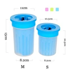 Kuntrona Pet Foot Clean Cup For Dogs Cats Cleaning Tool Soft Plastic Washing Brush Paw Washer Accessories Blue 10.5x10.5x8.2cm -Dog Supply Store 41TmO9Dlg4L