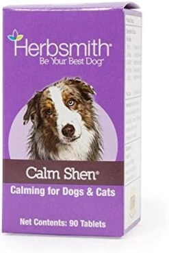 Herbsmith Calm Shen Herbal Blend For Dogs & Cats, 90 Tablets -Dog Supply Store 41TtGPobuTL. AC