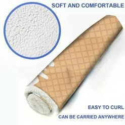 GENERIC Yellow Dog Bed Mat Breakfast Food Cartoon Like Image Puppy Dog Blanket Pet Blanket Small Dog Indoor Cat Kitten Fast Food Dessert 18" X 22" -Dog Supply Store 41TvP7FFS2L