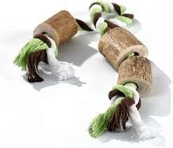 Buck Bone Organics Elk Antler Cotton Rope Chew Toy (Large/Jumbo) 7 Buck Bone Organics Elk Antler Cotton Rope Chew Toy (Large/Jumbo) -Dog Supply Store 41UCcrdtCLL. AC