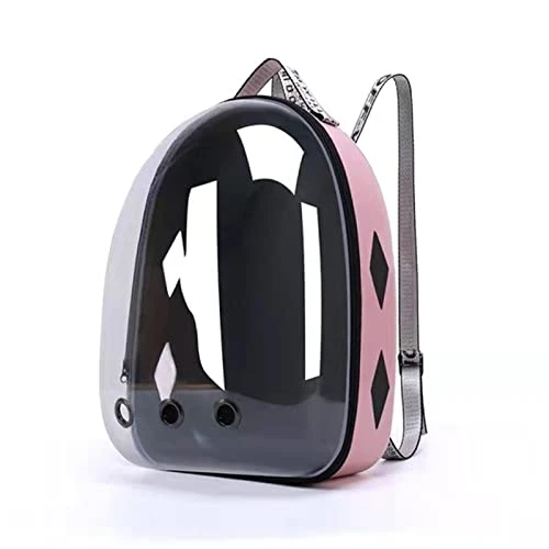 LEFEDA Pet Cat Bag Carrier For Dog Backpack Bubble Capsule Portable Transparent Breathable Opening Design Handbag Pet Backpack Carrier (Color : Pink Bag) 3 LEFEDA Pet Cat Bag Carrier For Dog Backpack Bubble Capsule Portable Transparent Breathable Opening Design Handbag Pet Backpack Carrier (Color : Pink Bag)