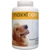 Maxxipaws Maxxicalm Natural Non-Drowsy Calming Aid Supplement For Dogs With Behavioral Training Guide - 120 Tasty Tablets