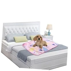 Pet Pee Pad 3pcs Pet Pee Pad Puppy Pee Pads Cartoon Dinosaur Pet Pee Mat Pet Floor Mat Puppy Training Pad Urine Pad Blush Earth Tones Pink Double-Sided Dog Mat -Dog Supply Store 41Vrj5CJZ9L