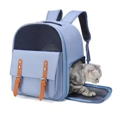 Pet Space Capsule Backpack, Small Medium Cat Puppy Dog Carrier, Pet Carrier For Travel Hiking Walking Camping Blue -Dog Supply Store 41VspWlhJuL