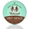 Natural Dog Company Snout Soother Dog Nose Balm, 2 Oz. Tin, Dog Balm For Paws And Nose, Moisturizes & Soothes Dry Cracked Noses, Plant Based Nose Cream For Dogs
