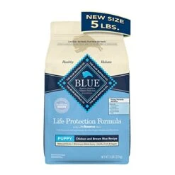 Blue Buffalo Life Protection Formula Natural Puppy Dry Dog Food, Chicken And Brown Rice 5-lb Trial Size Bag
