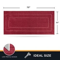PURRUGS Dirt Trapper Door Mat 32" X 70", Non-Slip/Skid Machine Washable Entryway Rug, Dog Door Mat, Super Absorbent Welcome Mat For Muddy Wet Shoes And Paws, Burgundy Red 22 PURRUGS Dirt Trapper Door Mat 32" X 70", Non-Slip/Skid Machine Washable Entryway Rug, Dog Door Mat, Super Absorbent Welcome Mat For Muddy Wet Shoes And Paws, Burgundy Red -Dog Supply Store 41Ww8tHsZ2L