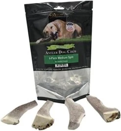 Deluxe Naturals Elk Antler Chews For Dogs | Naturally Shed USA Collected Elk Antlers | All Natural A-Grade Premium Elk Antler Dog Chews | Product Of USA, 1-LB Pack Large Cuts -Dog Supply Store 41X36eB9GtL. AC