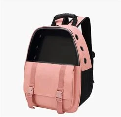 AYENCI Pet Backpack, Pet Bag Portable Backpack Dog Cat Breathable Pet Bag Travel Accessories Pet Supplies (Color : Pink 2) -Dog Supply Store 41XXRNxJAiL. AC 1