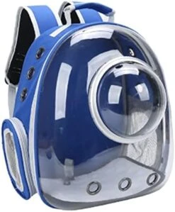 LEFEDA Pet Carrier Bag With Cover Cat Carrying Bag Breathable Pet Carrying Bag Small Dog And Cat Backpack Traveling Space Capsule Cage Pet Backpack Carrier (Color : Green) -Dog Supply Store 41XnirnZZaL. AC