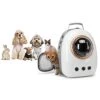 JOZZY Pet Travel Bag Large Bubble Cat Backpack Outdoor Travel Bag Astronaut Backpack Carrier For Kitten Dog Pet Supplies Cat Accessories Travel Bags (Color : Gray)