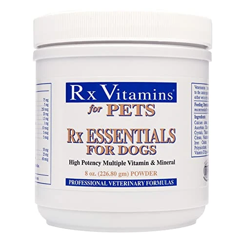 Rx Vitamins Essentials For Dogs - Vitamin & Mineral Multivitamin - Supports Immune System Digestive Health & Bone Health - Powder 8 Oz/226.80g 3 Rx Vitamins Essentials For Dogs - Vitamin & Mineral Multivitamin - Supports Immune System Digestive Health & Bone Health - Powder 8 Oz/226.80g