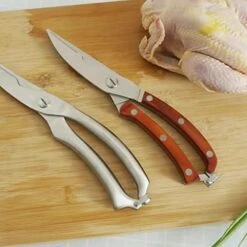 Luxshiny Kitchen Shears Heavy Duty Heavy Duty Shears Stainless Steel Food Scissor Chicken Bone Fish Bone Scissor Handle Food Shear Kitchen Shear Shears Heavy Duty -Dog Supply Store 41YoMALAvWL
