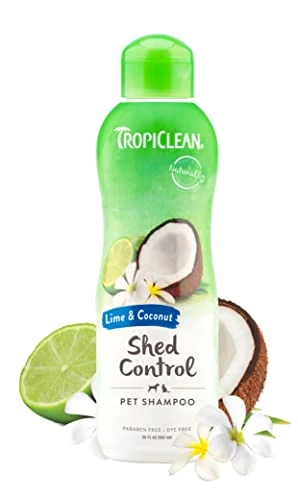 TropiClean Lime & Coconut Deshedding Dog Shampoo For Shedding Control | Natural Pet Shampoo Derived From Natural Ingredients | Cat Friendly | Made In The USA | 20 Oz. 3 TropiClean Lime & Coconut Deshedding Dog Shampoo For Shedding Control | Natural Pet Shampoo Derived From Natural Ingredients | Cat Friendly | Made In The USA | 20 Oz.