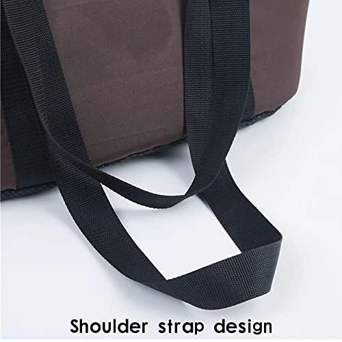 LEFEDA Dog Carriers,Classic Pet Carrier Portable Cozy Soft Puppy Cat Dog Bags Backpack Shoulder Carrier Pet Supplies For Outdoor Hiking Travel Pet Backpack Carrier (Color : Brown, Size : Small) 8 LEFEDA Dog Carriers,Classic Pet Carrier Portable Cozy Soft Puppy Cat Dog Bags Backpack Shoulder Carrier Pet Supplies For Outdoor Hiking Travel Pet Backpack Carrier (Color : Brown, Size : Small) - Image 6
