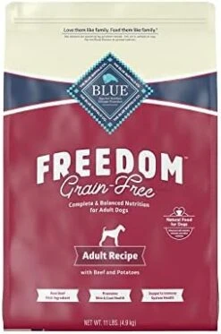 Blue Buffalo Freedom Grain Free Natural Adult Dry Dog Food, Beef 4-lb 16 Blue Buffalo Freedom Grain Free Natural Adult Dry Dog Food, Beef 4-lb -Dog Supply Store 41aw1WF70HL. AC