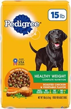 PEDIGREE CHOPPED GROUND DINNER Weight Management Adult Canned Soft Wet Dog Food, Chicken & Rice Flavor, 13.2 Oz. Cans (Pack Of 12) -Dog Supply Store 41b93nNO QL. AC