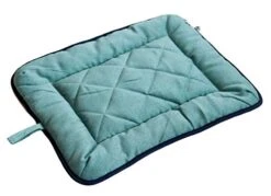 Dog Gone Smart Chenille Dog Sleeper Cushion, Green W/Blue Trim, 21"X30" Medium