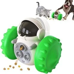 Pet Treat Dispensing Puzzle Slow Feeder Toys For Small And Medium Dogs,Fun Multifunction Interactive Chase Dog Cat Toys,Pet Leaky Food Tumbler Toy, Great Alternative To Dog Bowl For Dogs (Yellow) -Dog Supply Store 41bwQn3fFSL. AC