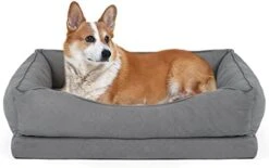 Dog Bed, Orthopedic Bolster Dog Beds For Extra Large Dogs. Egg Crate Foam Sofa With Removable Washable Bed Cover, Nonskid Bottom Couch, Pet Beds For Large&Extra Large Extra Large Size: 42"*32.5" 18 Dog Bed, Orthopedic Bolster Dog Beds For Extra Large Dogs. Egg Crate Foam Sofa With Removable Washable Bed Cover, Nonskid Bottom Couch, Pet Beds For Large&Extra Large Extra Large Size: 42"*32.5" -Dog Supply Store 41cIR9E1B3L. AC