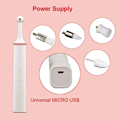 Yuland Electric Tooth Cleaning Kit, 3 Adjustable Modes And 4 Replacement Brushes Rechargeable Teeth Whitening Cleaner For People And Pet Dog (Pink) 6 Yuland Electric Tooth Cleaning Kit, 3 Adjustable Modes And 4 Replacement Brushes Rechargeable Teeth Whitening Cleaner For People And Pet Dog (Pink) - Image 4