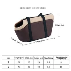 LEFEDA Dog Carriers,Classic Pet Carrier Portable Cozy Soft Puppy Cat Dog Bags Backpack Shoulder Carrier Pet Supplies For Outdoor Hiking Travel Pet Backpack Carrier (Color : Brown, Size : Small) 19 LEFEDA Dog Carriers,Classic Pet Carrier Portable Cozy Soft Puppy Cat Dog Bags Backpack Shoulder Carrier Pet Supplies For Outdoor Hiking Travel Pet Backpack Carrier (Color : Brown, Size : Small) -Dog Supply Store 41ctZKHMalL