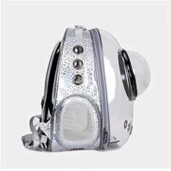 LEFEDA Pet Transparent Cat Bag Cat Space Capsule Cat Backpack Summer Diaper Bag Dog Portable Bag Schoolbag Pet Backpack Carrier (Color : Gray)