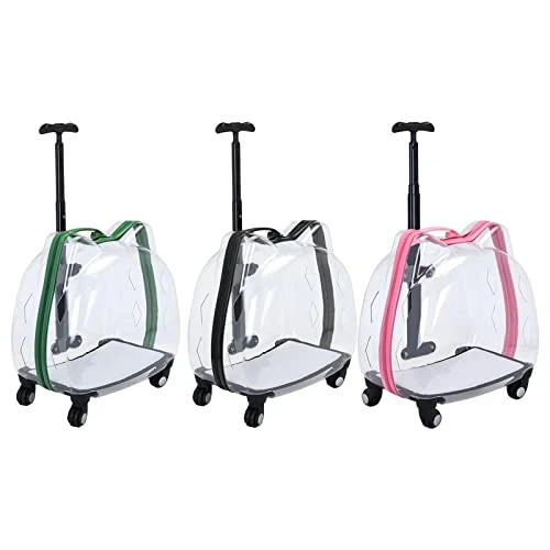 AYENCI Pet Backpack, Portable Trolley Case Carrier, Cat Bubbles Pet Bag Case, Transparent Breathable Cat Trolley, For Small Dogs And Cats (Color : Black) 3 AYENCI Pet Backpack, Portable Trolley Case Carrier, Cat Bubbles Pet Bag Case, Transparent Breathable Cat Trolley, For Small Dogs And Cats (Color : Black)