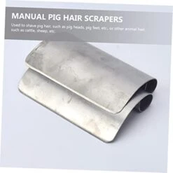 Healeved 2pcs Pig Hair Scraper Metal Razor Pet Fur Remover Carpet Shaver Lint Roller For Pet Hair Pork Processing Hair Shaver Pig Hair Removing Knife Scraping Animal Hair Tool Kitchen Tool -Dog Supply Store 41dviaKYumL