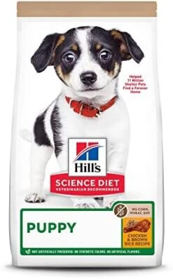 Hill's Science Diet Puppy No Corn, Wheat Or Soy Dry Dog Food, Chicken Recipe, 4 Lb. Bag 13 Hill's Science Diet Puppy No Corn, Wheat Or Soy Dry Dog Food, Chicken Recipe, 4 Lb. Bag -Dog Supply Store 41eX6DB924L. AC 1