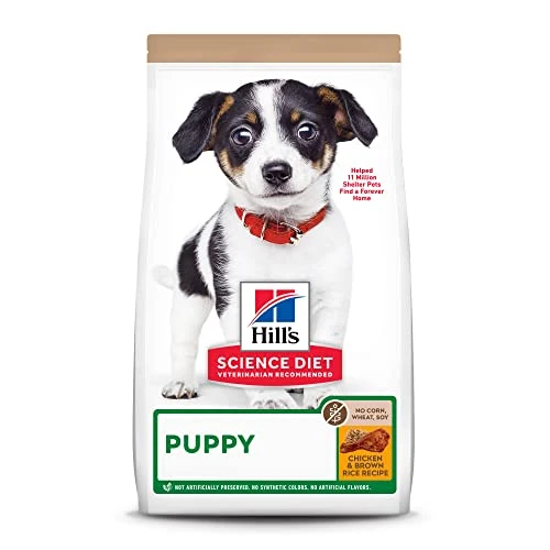 Hill's Science Diet Puppy No Corn, Wheat Or Soy Dry Dog Food, Chicken Recipe, 4 Lb. Bag 3 Hill's Science Diet Puppy No Corn, Wheat Or Soy Dry Dog Food, Chicken Recipe, 4 Lb. Bag