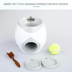 Newooh Automatic Pet Feeders, Food Dispenser For Dog Cat Small Animals, Fetch Tennis Ball Launcher Dog Training Toys, Interactive Throwing Ball Machine -Dog Supply Store 41eb9wCBOvL