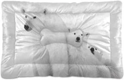 Poeticcity Yellow Mexican Food Tortilla, Hamburger, Burrito, Tequila Dog Cat Bed Mat Soft Crate Pad Mattress Cushion For Small Medium Pets, Anti Slip Sleeping Kennel Mat Washable & Dry 36x24 Inch -Dog Supply Store 41eboqcWwHL. AC