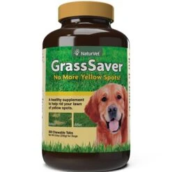 NaturVet GrassSaver| Wafers For Dogs – Help Keep Grass Green, Rid Your Lawn Of Yellow Patches Caused By Dog Urine| No More Yellow Spots| DL-Methionine & Enzymes – 300 Ct -Dog Supply Store 41fLj6BrWrL