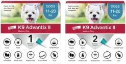 K9 Advantix II Medium Dog Vet-Recommended Flea, Tick & Mosquito Treatment & Prevention | Dogs 11-20 Lbs. | 2-Mo Supply -Dog Supply Store 41gZaFBNBbL. AC