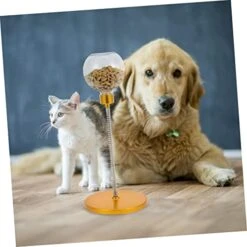 POPETPOP 2pcs Slow Food Ball Automatic Pet Feeders Dog Food Automatic Feeder Puppy Dog Dog Training Exercise Slow Feed Bowl Puppy Dog Treat Dog Treats Dispensing Ball Yellow -Dog Supply Store 41gd0J0muZL