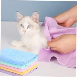 GLSTOY 10 Pcs Cat Bath Towel Rapid Drying Hair Towel Microfiber Towel Soft Towels Quick Dry Pet Towel Dog Hand Towels Dog Bath Towel Pet Cat Wiping Towel Shower Pet Towel Cat Bath Towel -Dog Supply Store 41hNNPMrtwL