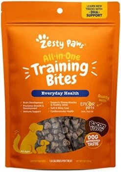 Zesty Paws Training Treats For Dogs & Puppies - Hip, Joint & Muscle Health - Immune, Brain, Heart, Skin & Coat Support - Bites With Fish Oil With Omega 3 Fatty Acids With EPA & DHA - PB Flavor - 12oz… -Dog Supply Store 41hYlaGkzNL. AC