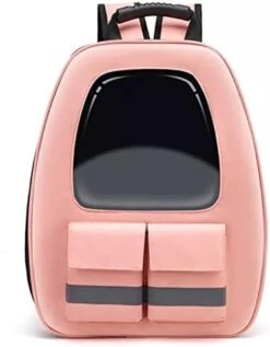 LEFEDA Reflective Cat Backpack Breathable Travel Pet Carrier Bag For Small Dog Cat Carring Transport With Safety Strap Pet Accessories Pet Backpack Carrier (Color : Gray) -Dog Supply Store 41i HIYZRvL. AC