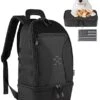 DBTAC Tactical Pet Travel Bag Small | Compact Pet Supplies Backpack For Small Dogs Cats Road Trip Outdoor Travel W/Insulated Pocket & 1x Lined Food Carrier, Black -Dog Supply Store 41iYqFRJr0L