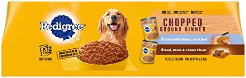PEDIGREE CHOPPED GROUND DINNER Adult Canned Soft Wet Dog Food Beef, Bacon & Cheese Flavor, 22 Oz. Cans (Pack Of 12) 15 PEDIGREE CHOPPED GROUND DINNER Adult Canned Soft Wet Dog Food Beef, Bacon & Cheese Flavor, 22 Oz. Cans (Pack Of 12) - Image 13