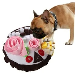POPETPOP Cake Smell Pad Dogman Toys Dog Treat Dispenser Toy Food Decor Dog Foraging Mat Pet Blanket Cat Bowl Blanket Pet Foraging Mat Pet Accessory Adorable Sniffle Blanket Puppy Decorate -Dog Supply Store 41iqYCDtGDL