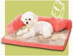 YangYan Large Dog Bed Sofa Dog Cat Pet Cushion For Big Dogs Washable Nest Cat Litter Teddy Puppy Mat Kennel Pet House S M L XL (Color : Pink, Size : 70x55x15cm) -Dog Supply Store 41jAzvy8hcL. AC