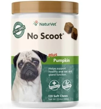 NaturVet - No Scoot For Dogs - 120 Soft Chews - Plus Pumpkin - Supports Healthy Anal Gland & Bowel Function - Enhanced With Beet Pulp & Psyllium Husk 11 NaturVet - No Scoot For Dogs - 120 Soft Chews - Plus Pumpkin - Supports Healthy Anal Gland & Bowel Function - Enhanced With Beet Pulp & Psyllium Husk - Image 9