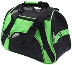 LEFEDA Dog Bag Portable Dog Carrier Bag Mesh Breathable Carry Bags For Small Dogs Foldable Cats Bag Travel Pet Bag Carrying Bag Pet Backpack Carrier (Color : Green) -Dog Supply Store 41jWddYkwXL. AC