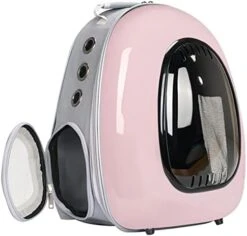 LEFEDA Window Breathable Travel Bag Astronaut Space Capsule Pet Carrier Backpack For Cat Dog Pet Backpack Carrier (Color : Pink, Size : M) -Dog Supply Store 41k3AS4bkqL. AC 1